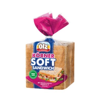 Ölz Körner Soft Sandwich, vegan, 10 Scheiben, 375g