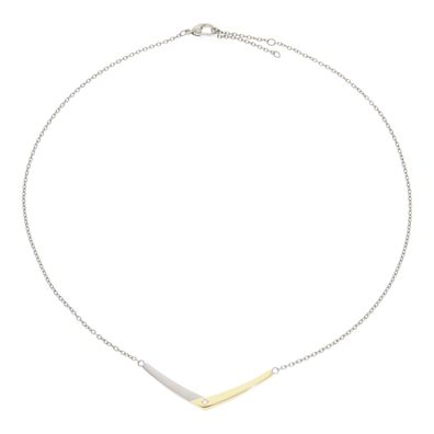 Boccia Collier 08046-04 Titan vergoldet mit Diamant