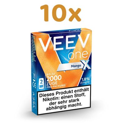 VEEV one Pod MANGO * X* 20mg/ml Nikotin 10x 2 Pods