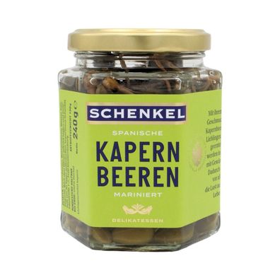 Schenkel Kapernbeeren aus Spanien, mariniert, 130g (Abtropfgewicht)