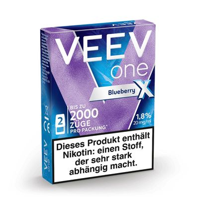 VEEV one Pod Blueberry * X* 20mg/ml Nikotin à 2 Pods