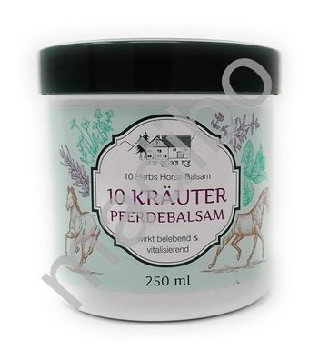 3,16 Euro pro 100ml 10 Kräuter Pferdebalsam 250ml vom Pullach Hof wirkt belebend