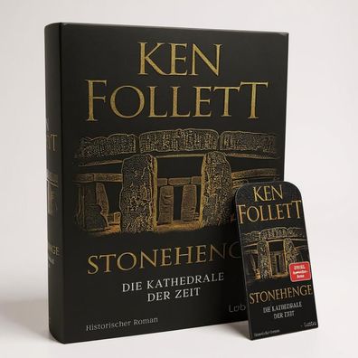 Ken Follett - Stonehenge: Die Kathedrale der Zeit | Hardcover + 1 magnet. Lesezeichen
