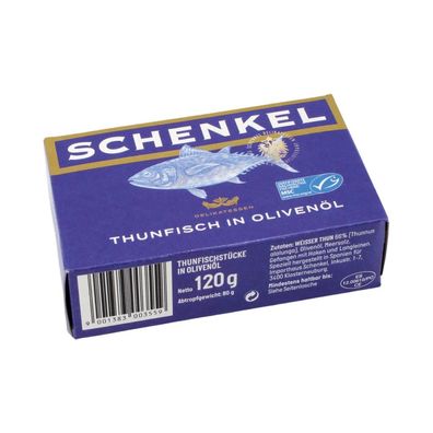 Schenkel MSC Weisser Thunfisch in Olivenöl, 80 Gramm