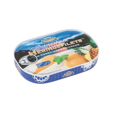 Schenkel MSC Heringsfilets in Curry-Ananas-Creme, 200g