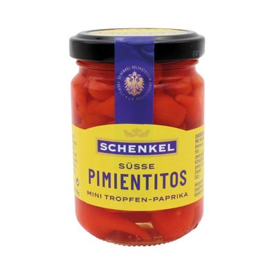 Schenkel Süsse Pimentitos, Mini Tropfen-Paprika, 85g (Abtropfgewicht)
