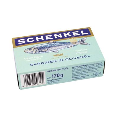 Schenkel MSC Sardinen in Olivenöl, 125g Dose