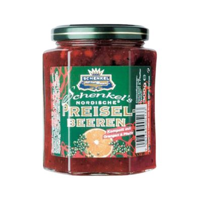 Schenkel Preiselbeeren (nordisch), Kompott mit Orangen & Pfeffer, 300g