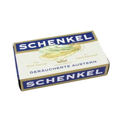 Schenkel Austern geräuchert, in Pflanzenöl, 65 Gramm