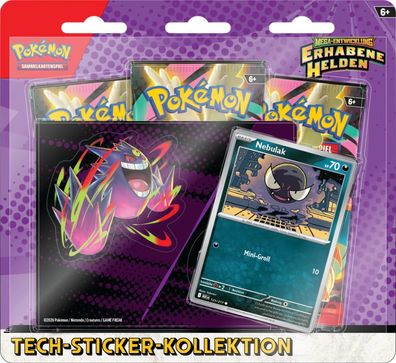 Pokemon Karten TCG Mega-Entwicklung: Erhabene Helden Tech-Sticker-Kollektion Nebulak