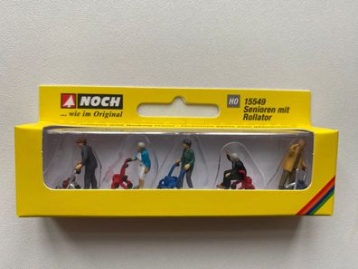Noch 15549 Senioren mit Rollator, Figuren H0 (1:87)