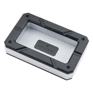 Colibri Zigarrenascher Aluminium Rally schwarz/silber