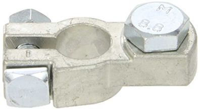 HELLA Batterieklemme Spezialausführung, Minus (-) mit Lichtkabelanschluss, Pol Ø