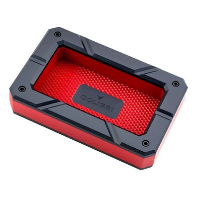 Colibri Zigarrenascher Aluminium Rally schwarz/rot