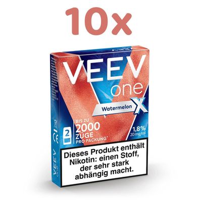 VEEV one Pod Watermelon * X* 20mg/ml Nikotin 10x 2 Pods