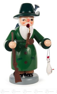 Räuchermann Jäger Höhe = 17cm NEU Erzgebirge Rauchfigur Rauchmann