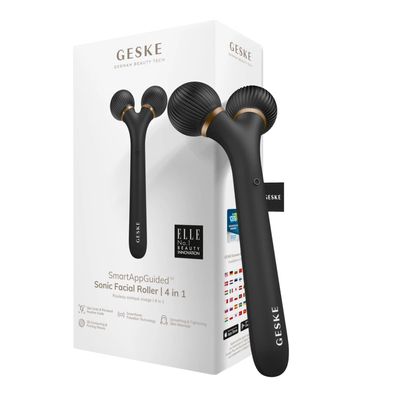GESKE | SmartAppGuided™ Sonic Facial Roller | 4 in 1 | Gerät für Gesicht