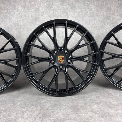 Porsche 991.2 20" Original RS SPYDER Felgen Carrera 4S C4 GTS Black Sommerräder