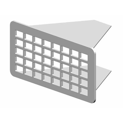 RenoFix Renovierung Gitter Edelstahl 5 x10,5 cm