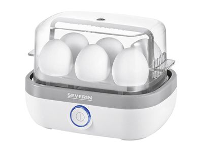 Severin EK 3164 Eierkocher 6 Eier 420Watt weiß/grau