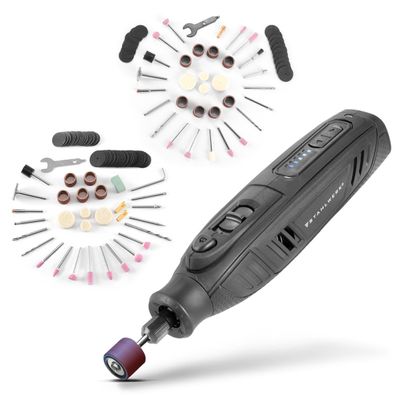 Stahlwerk Akku?Mehrzweckschleifer AMF 80 ST 133?teiliges Zubehör?Set, Holz, Metall