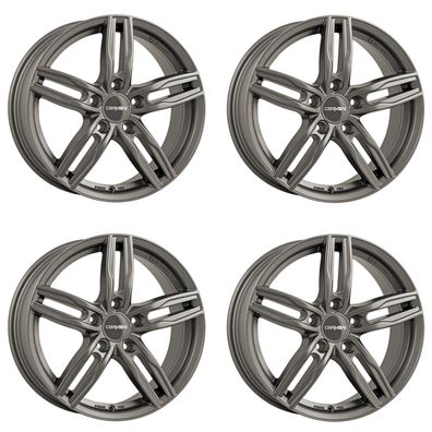 4 Carmani Felgen 14 Paul 7.5x17 ET35 5x112 HYP für Ssangyong Korando Tivoli XLV