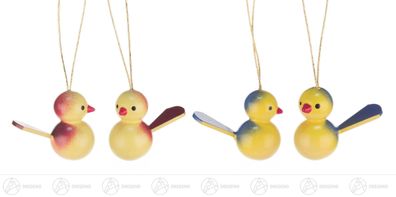 Ostern &amp; Frühjahr Behang Vögel (10) H=x Tiefe 2,5 cmx3 cm NEU Erzgebirge