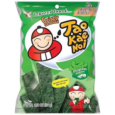 Tao Kae Noi Crispy Seaweed Snack Original 32g