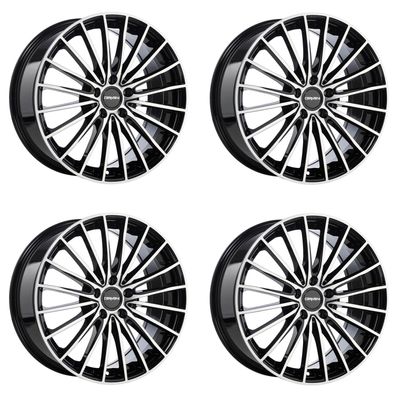 4 Carmani Felgen 24 Karl 8.0x18 ET45 5x112 SWFP für Seat Alhambra Altea Ateca Exeo
