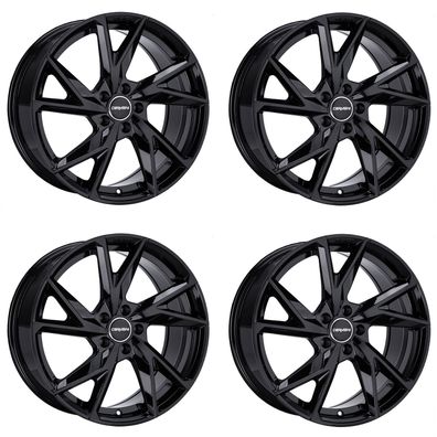 4 Carmani Felgen 23 Rudi 8.5x19 ET40 5x114.3 SW für Fiat Sedici