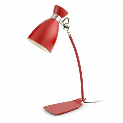 Rote Schreibtischlampe RETRO