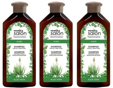 Shampoo Aloe Vera 3 x 500 ml Venita Haarshampoo Salon Professional