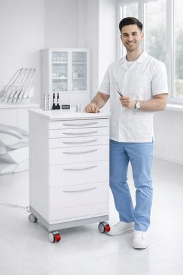 Instrumentenschrank Zahnarzt Tierarzt Arzt Rollwagen Chirurgie Praxiseinrichtung
