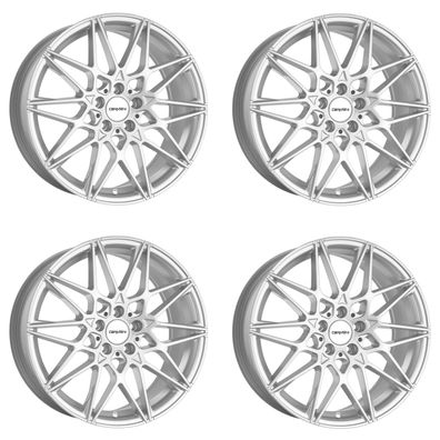 4 Carmani Felgen 18 Knut 9.0x19 ET44 5x112 WSSILB für Mercedes C-Klasse CLA E-Klasse