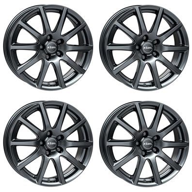 4 Rial Felgen Milano 6.0Jx15 ET47 5x112 TITA für Volkswagen Golf Caddy Cross Touran