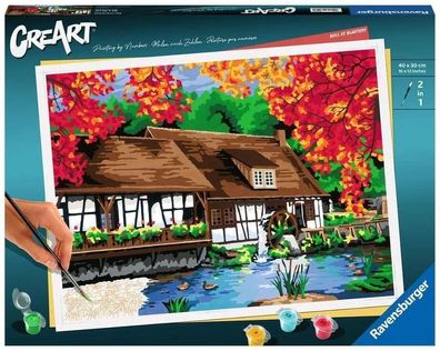 Ravensburger CreArt, Malen nach Zahlen - Mühle am Blautopf