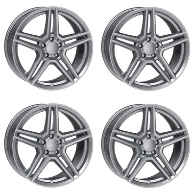 4 Rial Felgen M10 7.5Jx17 ET40 5x112 GRA für AUDI A4 A6 Q5