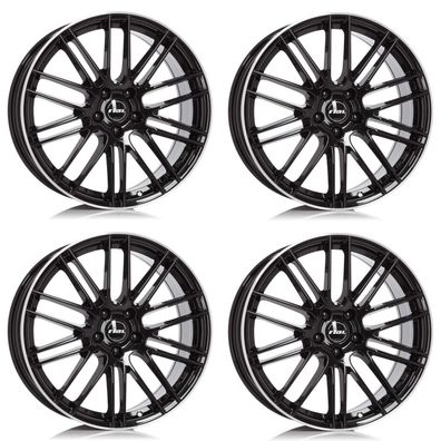 4 Rial Felgen Kibo 8.0Jx18 ET42 5x112 SWHP für Volkswagen Beetle Caddy Cross Touran