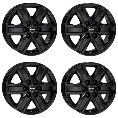 4 Rial Felgen Transporter 7.0Jx17 ET57 6x139 SW für Hyundai H-1