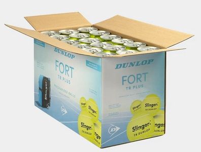 Dunlop Fort TR Plus x 72 Tennisbälle Clay Court