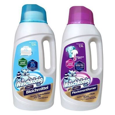 Der Waschkönig Oxidative Fleckenentferner Set 2x 1,5L