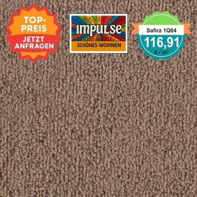 Vorwerk Safira 1Q04 Velours Teppichboden 4 m breit - versandkostenfrei ab 5 m²