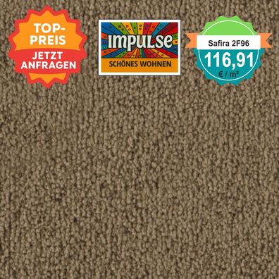 Vorwerk Safira 2F96 Velours Teppichboden 4 m breit - versandkostenfrei ab 5 m²