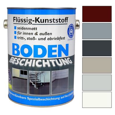Wilckens Flüssig-Kunststoff Bodenbeschichtung 5 LTR Betonfarbe Estrichfarbe
