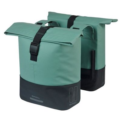 Doppelpacktasche Basil Cove 28-32L 14 x 29 x 36 cm - grün/schwarz