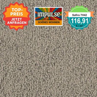 Vorwerk Safira 7H42 Velours Teppichboden 4 m breit - versandkostenfrei ab 5 m²