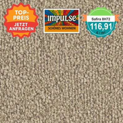 Vorwerk Safira 8H72 Velours Teppichboden 4 m breit - versandkostenfrei ab 5 m²