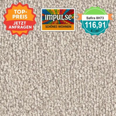 Vorwerk Safira 8H73 Velours Teppichboden 4 m breit - versandkostenfrei ab 5 m²