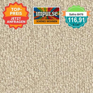 Vorwerk Safira 8H76 Velours Teppichboden 4 m breit - versandkostenfrei ab 5 m²