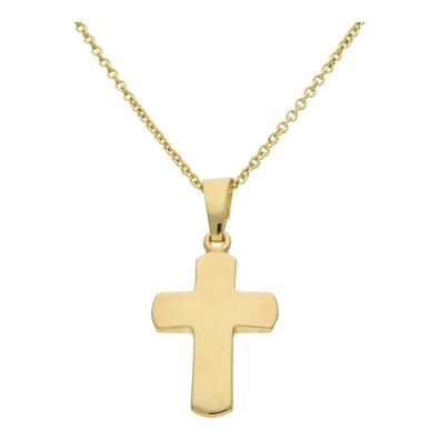 JuwelmaLux Anhänger 333/000 (8 Karat) Gelbgold, Kreuz, poliert JL22-02-0298